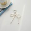 Beaded Phone Lanyard Wrist Strap Bow Heart Pearls Beads Phone Charm Keychains