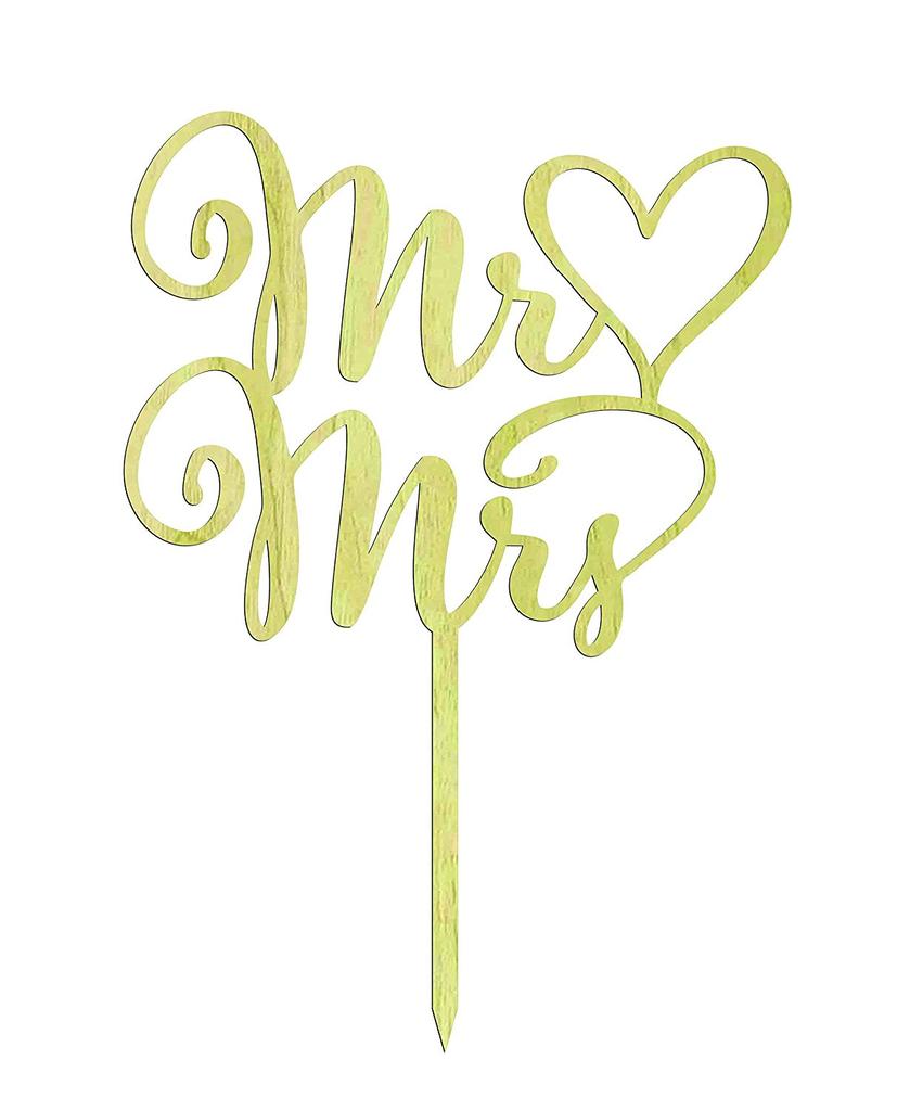 Mr And Mrs Custom Wedding Cake Topper Personalized Rustic Wooden Cake Topper 7"- 8" Inches Wide
