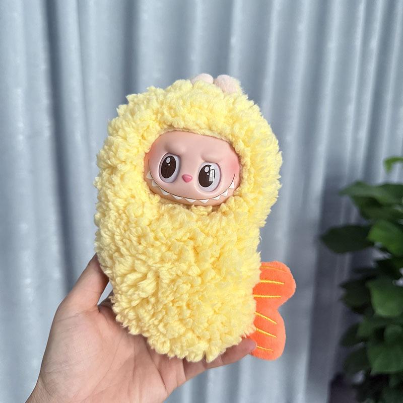 Cute Fried Shrimp Outfit Doll Clothes for Labubu Cartoon Cockroach Dinosaur Plush Clothes Clothes for Labubu V1 V2 V3 Dolls
