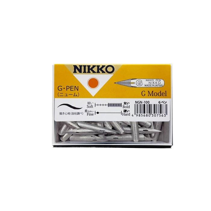 Nikko Pen Nib NG Penium 100-Count NGN100 Silver