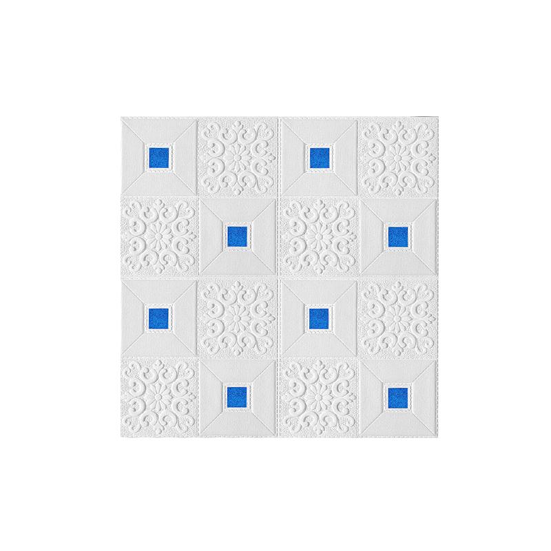 1/5/10ks 70*70cm 3D samolepka na zeď Dekorace stropního panelu Samolepicí pěnová tapeta