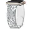 Apple iWatch 3D Carved Floral Laser-Engraved Silicone Band