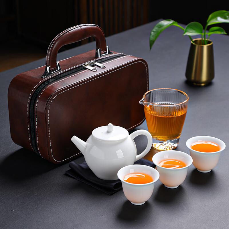 Portable Ceramic Gongfu Travel Tea Set