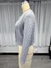 2024 Herbst Schlank geschnittener Zopfmuster-Strickjacke – Einfarbig, Rundhalsausschnitt, Vielseitiger Stil
