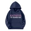 Girls' Fashion Long-Sleeve Hooded Sweatshirt with Print and Pockets