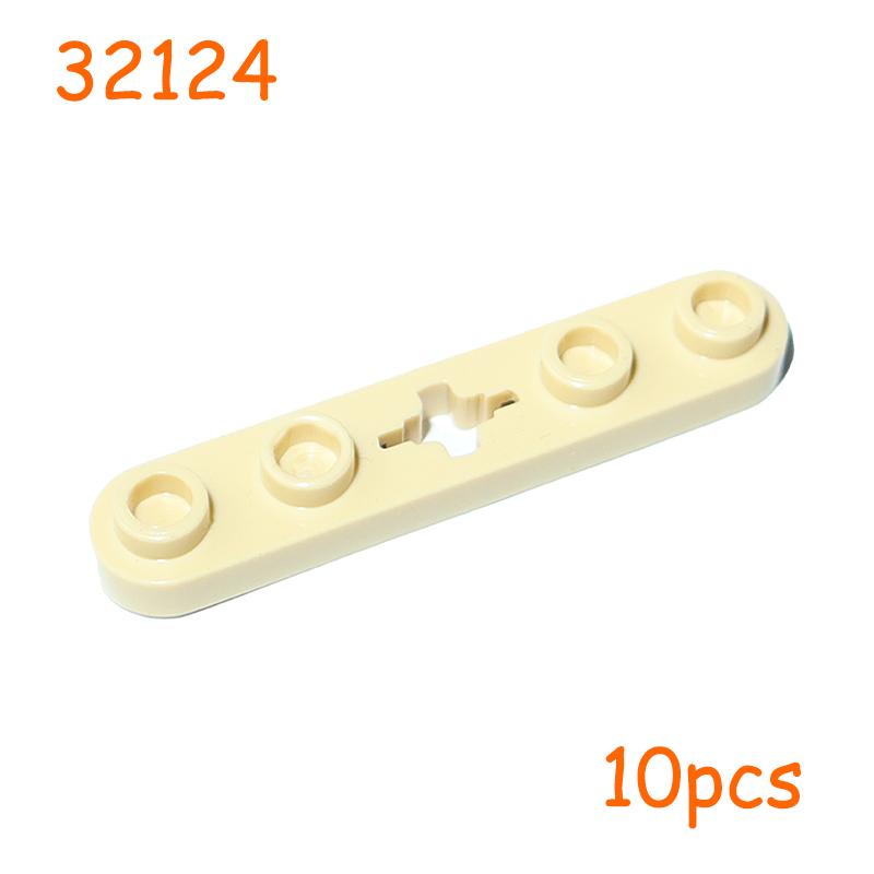 32124 32125 4263 2711 4262 4442 2719 Technical Plate With Toothed End Compact Particle Constructing Blocks Featuring Studs MOC Toy Components