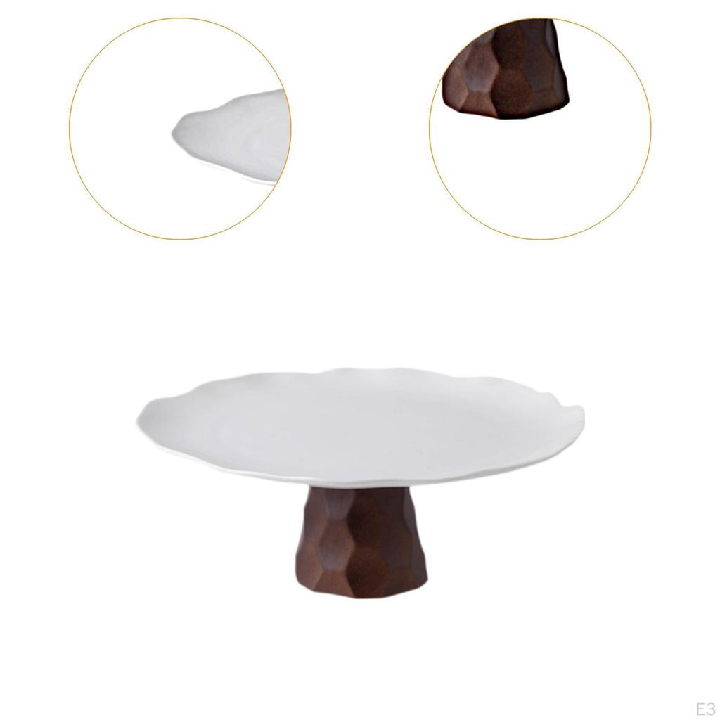 Cake Stand Pedestal Decorative Footed Cupcake Dish Display Serving Tray for