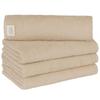 Towel Laboratory Reason for Bath Set of Easy to JapanTechnology [The Lightness] #006 Towels, Beige/Flaxen, 4, Quick-Drying, Thin, Wring,
