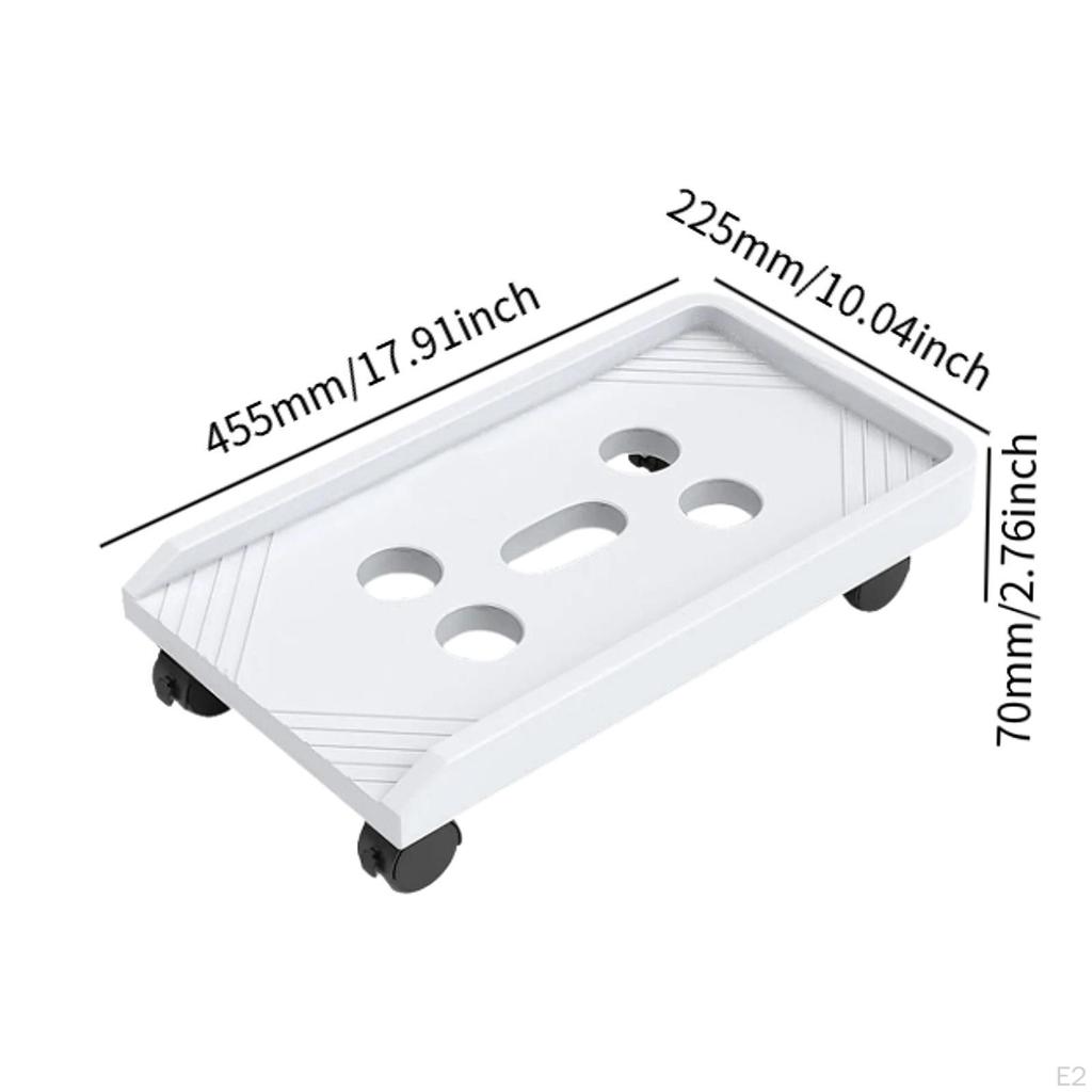 Computer Tower Stand PC Case Support Cart Sturdy 360° Rotating Easy Installationation Mobile