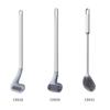 Xiangjia Golf Toilet Brush Household Toilet Long Handle Soft Rubber Toilet Brush, Wall Type No Punching Cleaning Brush