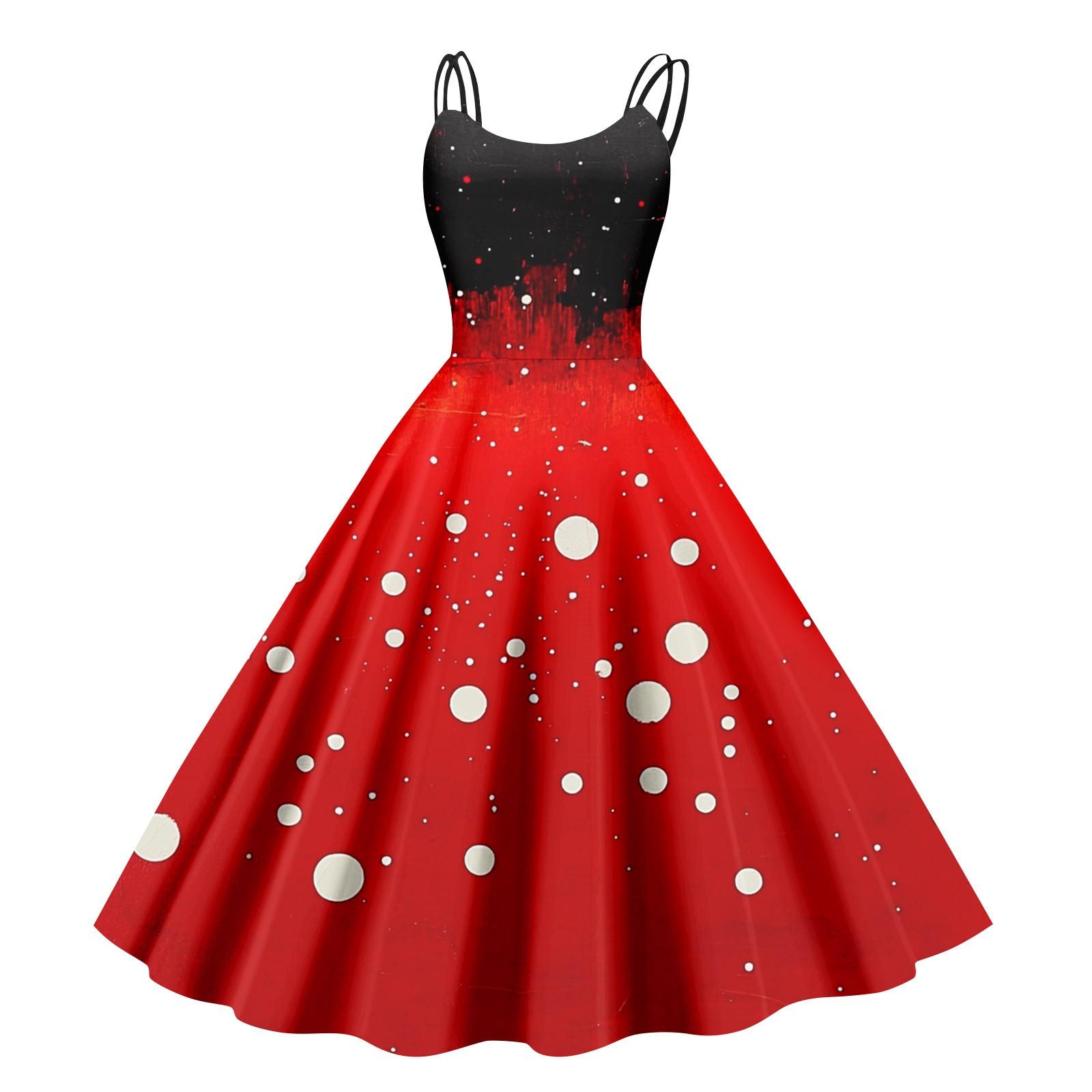 

Женские рождественские подарки, напечатанная шапка Санты, сексуальное платье с открытыми плечами в стиле панк-винтаж XXL