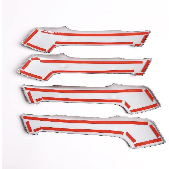 ABS Car Interior Door Handle Trim 4PS Fit for Toyot@ Land Cruiser Prado FJ150 150 2010 2011 2012 2013 2014 2015 2016 2017 2018 2019 Interior Car