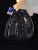 Contour Men's Trendy PU Leather Jacket - Spring & Autumn High-End Loose Fit for Couples