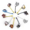5PCS Cartoon Dog Silicone Straw Plug 10mm Straw Tips Cover Drinking Straw Dust Cap  Party Supplies