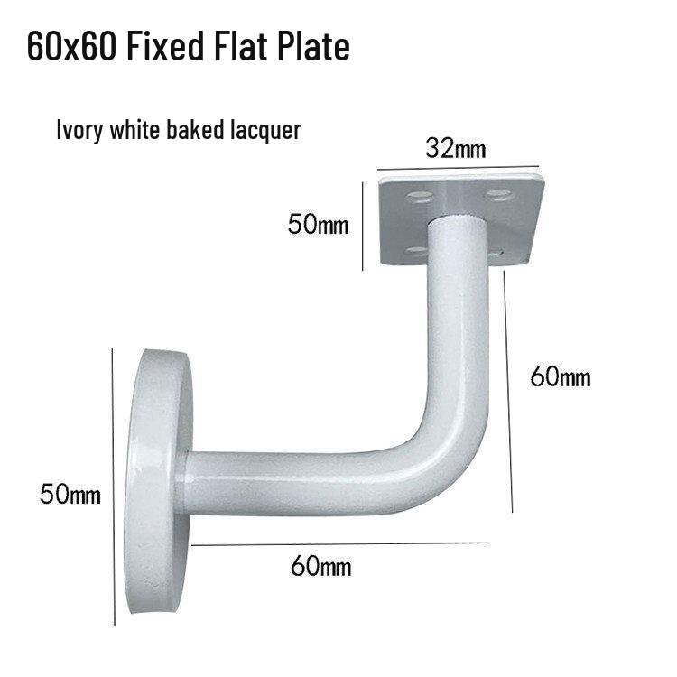 

Black Painted Stainless Steel Wall Mount for Wooden Stair Handrail Support