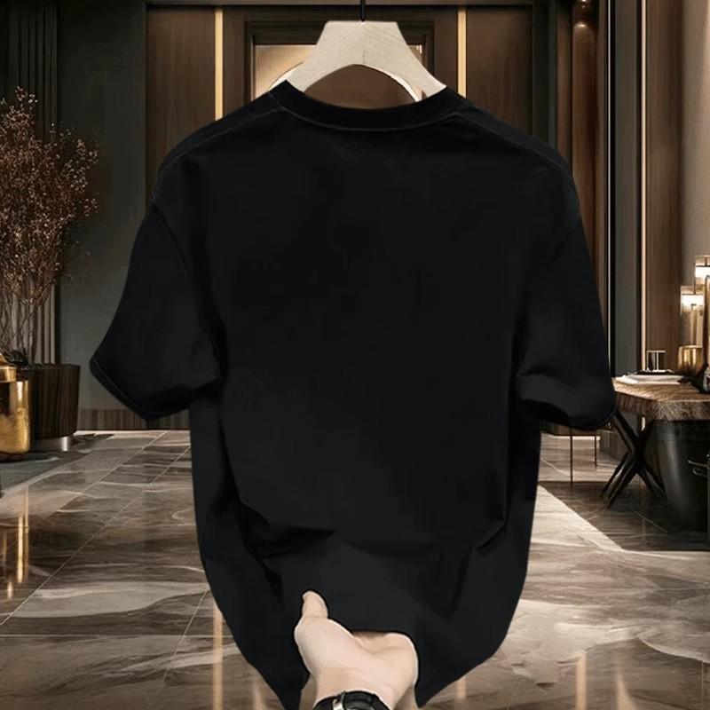 Trendy Brand Short-Sleeved Pure Cotton Men'S Printed T-Shirt Trendy Men'S And Women'S Versatile Round Neck T-Shirt Men'S