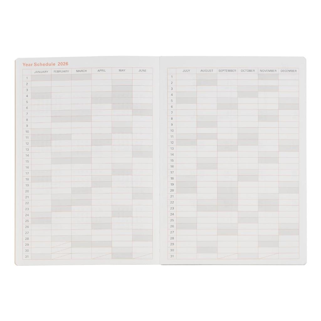 Delfonics Planner 2026 Edition (Starts October 2025) B6 Race Weekly Planner (Dark Green)