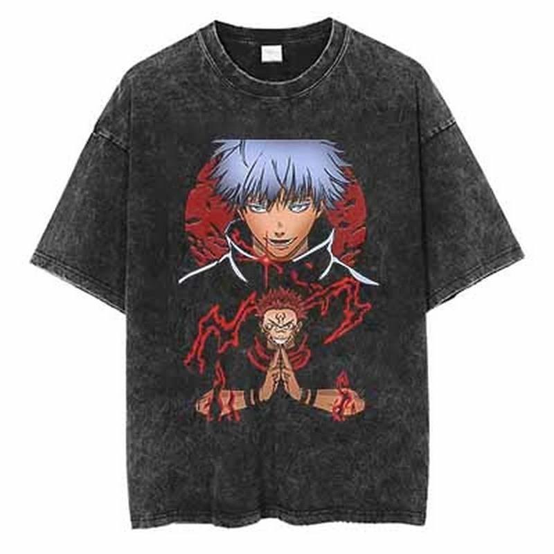 Jujutsu Kaisen Anime Oblečení Okkotsu Yuta Grafické Tričko Pánské Dámské Trička s Krátkým Rukávem Harajuku Pánské Prané Bavlněné Tričko