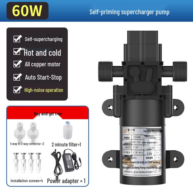 Leishi Tai Self-Priming Household Water Purifier Booster Pump - Mini Automatic Diaphragm Pump