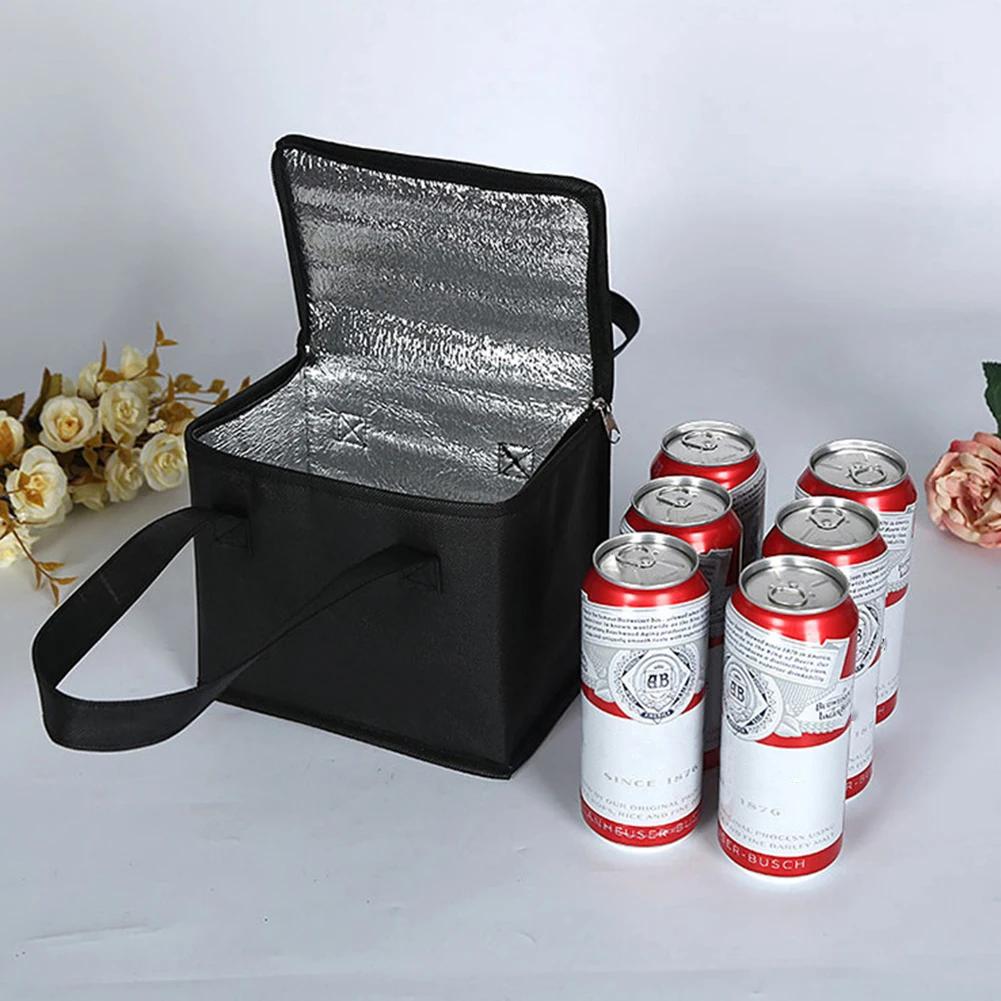 Insulated Thermal Cooler Bag Drink Storage Large Chilled Bags Cool Lunch Foods Lunch Box Zip Picnic Tin Foil Food Panier Repas