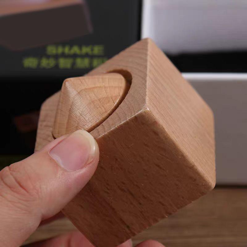 Impossible Unique Wooden Blocks Take The Blocks Out Of The Cylinder Mind Puzzles Brain Teasers Magic Tricks Props Adults Teens