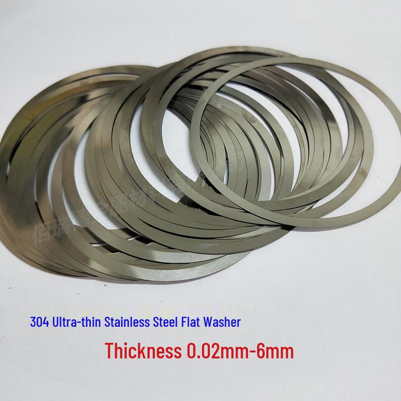 Ultra-Thin 304 Stainless Steel Gap Shims & Spring Washers (0.02-3mm)