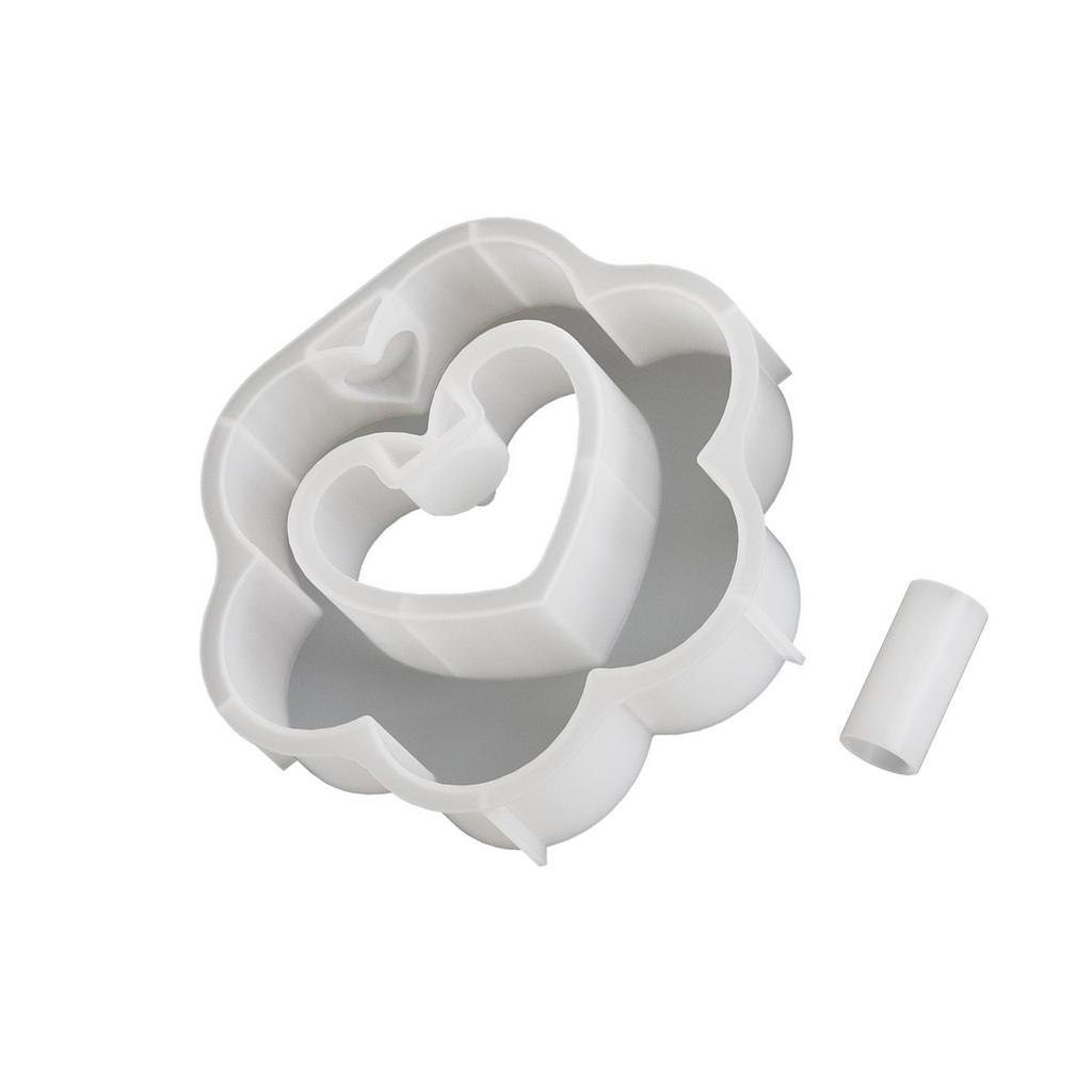 Květináč Váza Formy Navrhování Rozkošných Hydroponických Rostlinných Displejů se Srdcem Silikonové Formy na Květináče Silikonová Textura