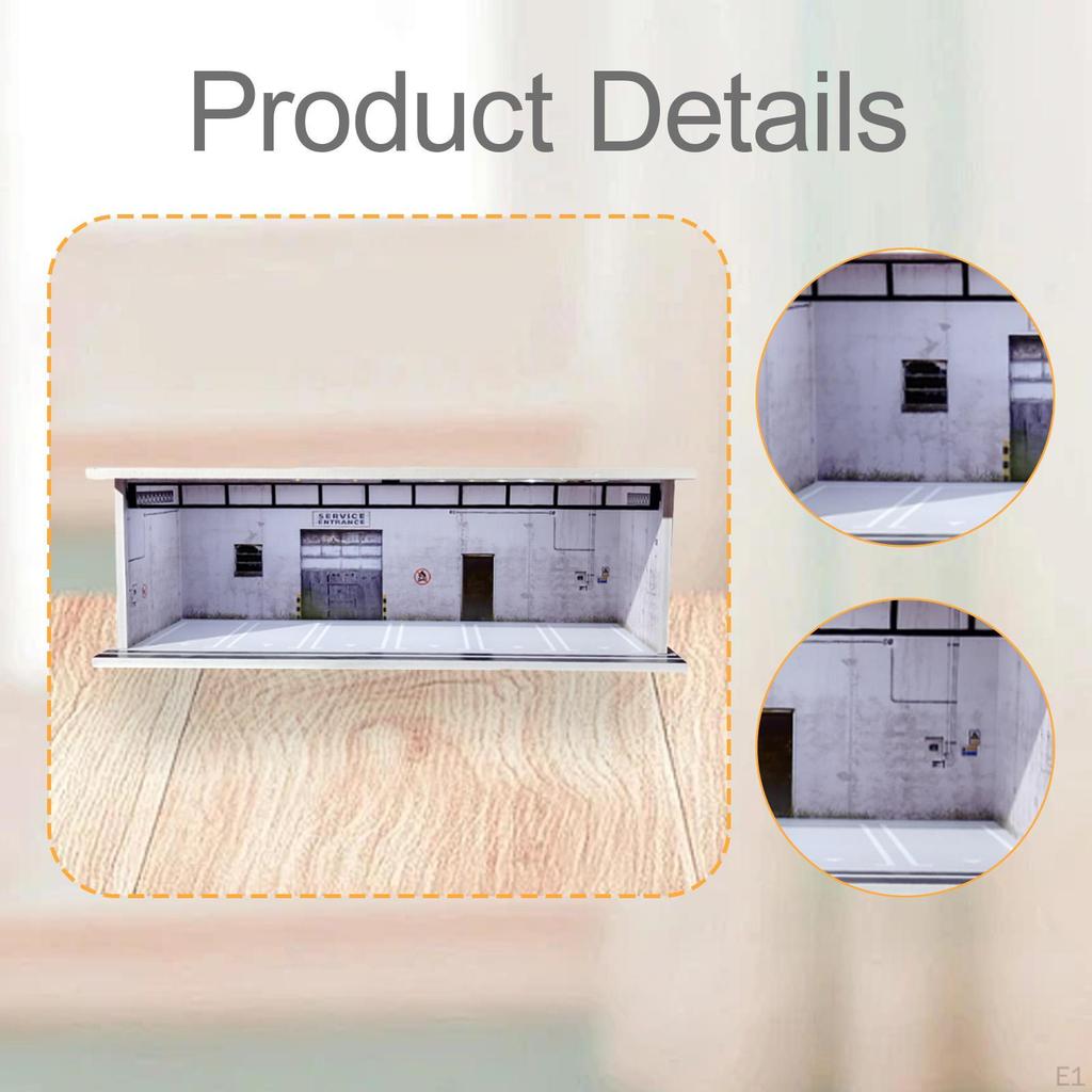 1/64 Modellauto Vitrine Schaukasten Organizer Garage Diorama Staubdicht Ornament Miniatur