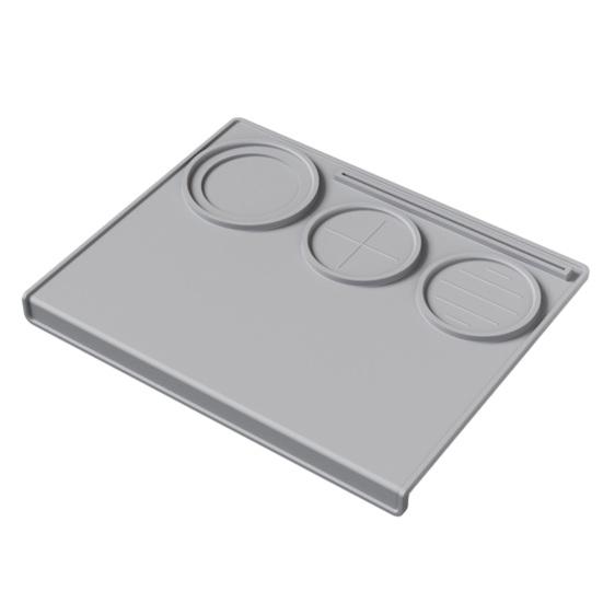 Tapete de Tampar Espresso Antiderrapante de Silicone Tapete para Tamper de Café Resistente ao Calor Almofada de Estação de Tampar Barista para Bancada de Máquina de Espresso