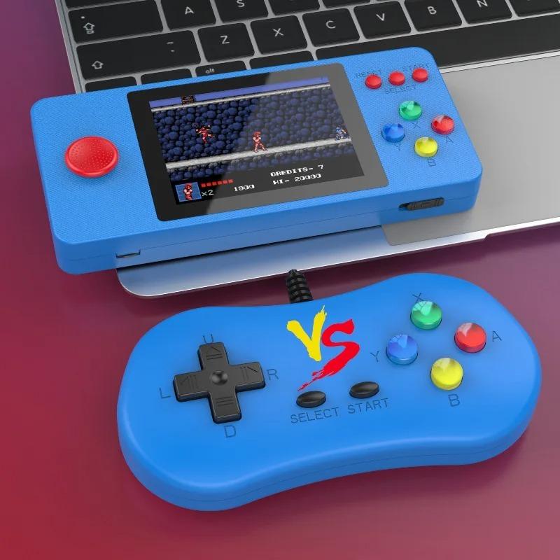 K9 3D Rocker Retro Handheld Game Console, 500 Classic FC Games, 2.4/2.8 Inche Screen Portable 800mAh Battery Rechargeable, Support TV & Two Players