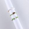 Sweet Elastic Flower Love Heart Acrylic Pearl Party Jewelry Finger Ring Set Women Ring Beaded Rings
