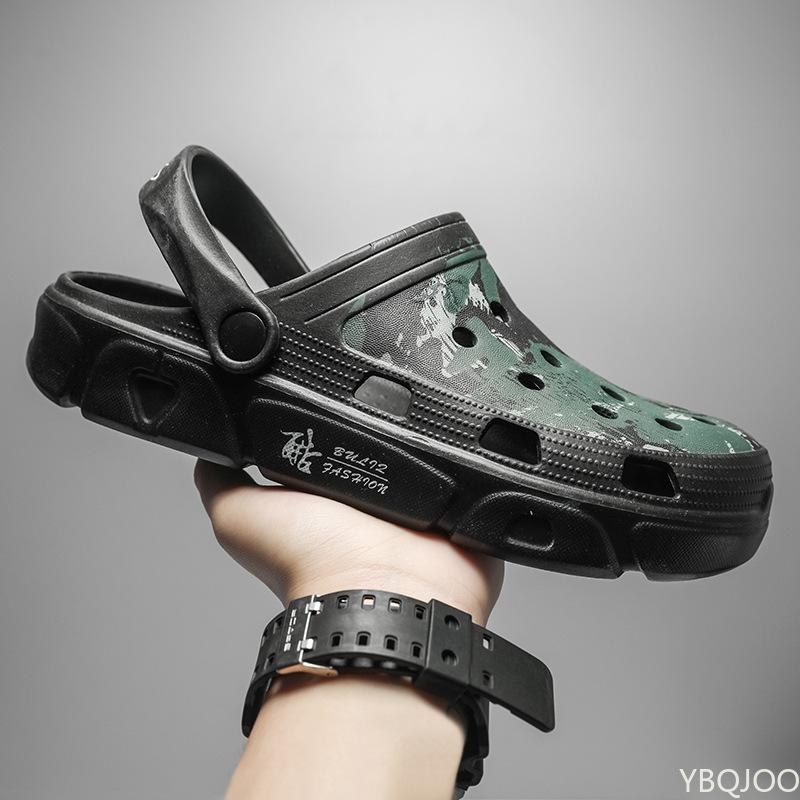 Breathable Man Sandals 2024 Summer Men's Slippers 9 Slip-On Garden Shoes EVA Injection Shoes Sports Walking Shoes Men