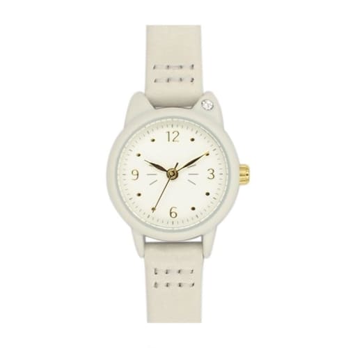 Follow (Follow) Watches Follow Catmint Cat Case Watch H01023S-1 IV Women's Ivory