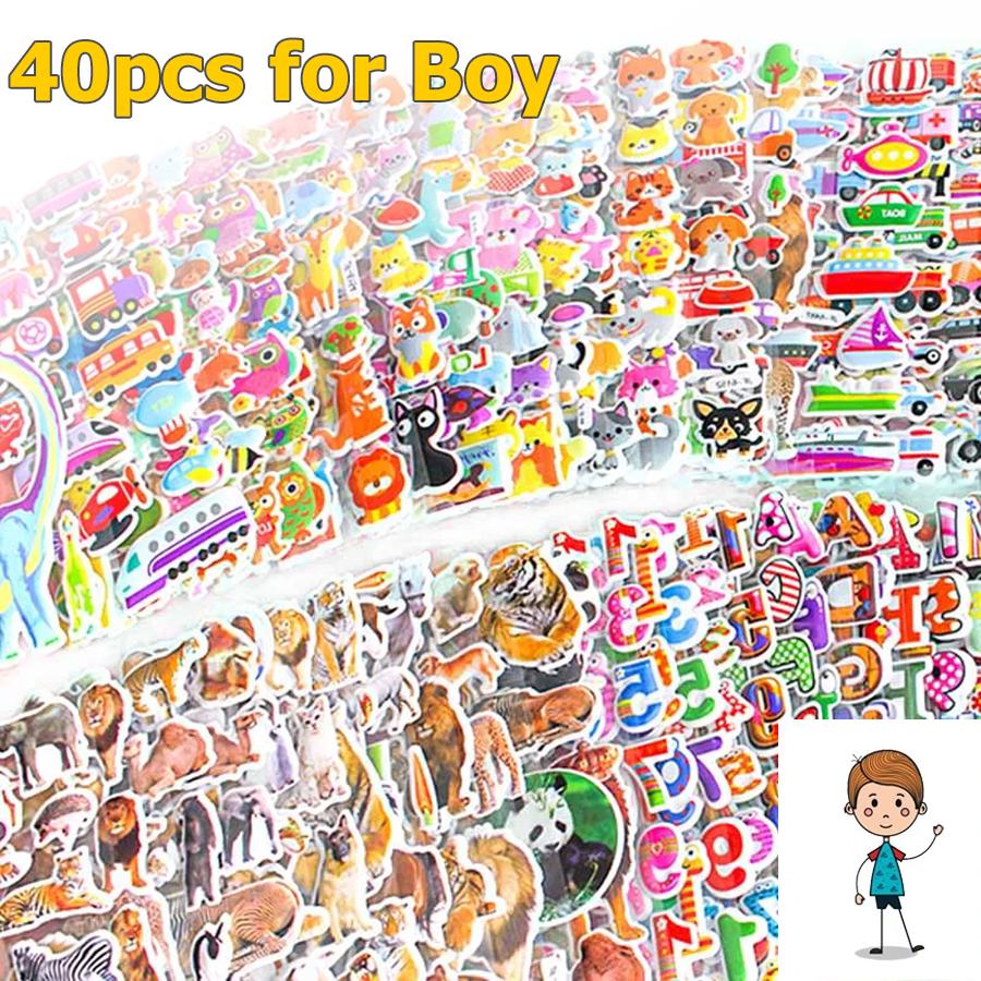 10-40 Stück Cartoon Blasen Aufkleber Mehr als 100+ Stile Zufällige Lieferung DIY Dekoration Graffiti Aufkleber Geschenk für Tagebuch Gepäck