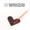 Handmade Heart-Shaped Retro Leather Bookmark – Personalized Creative Genuine Leather Page Holder.
