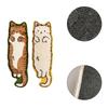 Washable Polyester Area Rugs for Bedroom Cute and Funny Children's Carpet in Irregular Shape Cat Entryway Rug