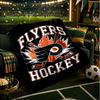 Flyers Hockey Team Throws Blanket Flannel Blankets Plush for Couch Bed Gifts for Men Women Travel picnic blanket Christmas fan gifts
