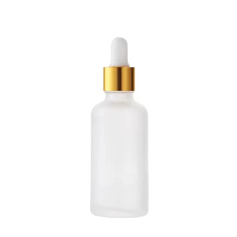 Frosted Glass Dropper Bottle 10ml - Empty Essential Oil & Cosmetic Dispenser