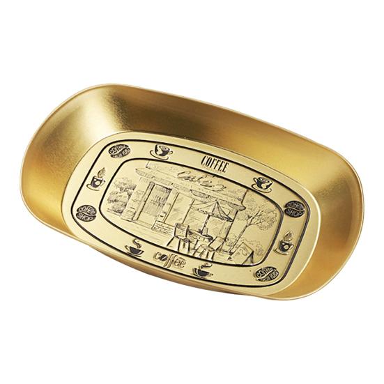 Outdoor Camping Fruit Plate Heavy Duty Vintage Tinplate Fruit Dish Multi-purpose Treats Candies Desserts Snacks Serving Tray