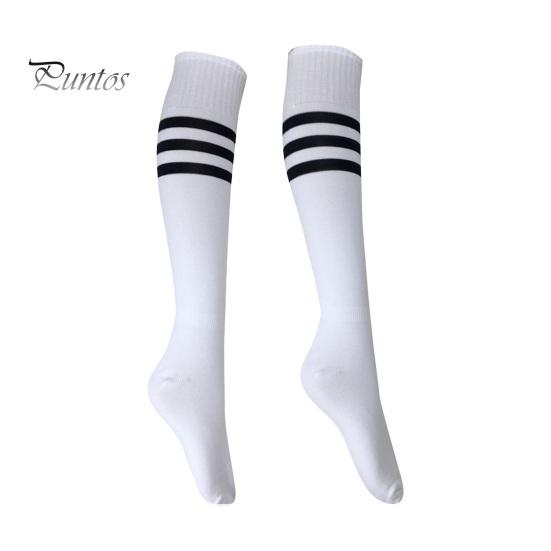 1 pár ponožek střední délky pruhované protiskluzové vysoká elasticita pohlcování potu fotbalové roztleskávačky punčochy dětské podkolenky Sportovní školní ponožky na hraní