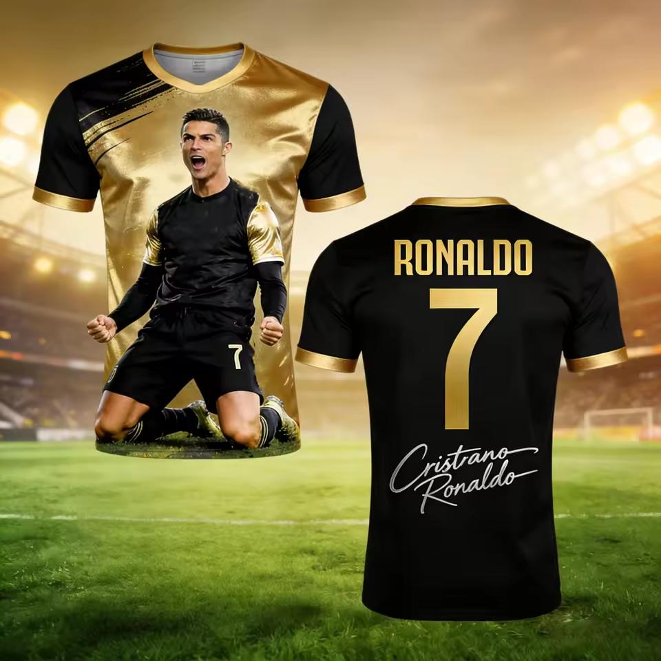 Men's 3D Printed Sports Fast Drying Breathable Team Training T-shirt
