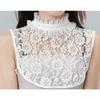 Damen Spitze Stehkragen Damen Abnehmbarer Choker Halskette Hemd Falscher Kragen Bluse Sweatshirt Weste Kleidung Accessoire