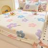 Floral Printed Mattress Cover Cotton Soft Single Queen King Size Bed Sheet Household Bedding No Pillowcase