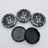 4pcs 56MM Black Rhino Logo Emblem Car Wheel Center Caps Car Accessories for Wheels Hubcaps Auto Hub Centre Cover Replace
