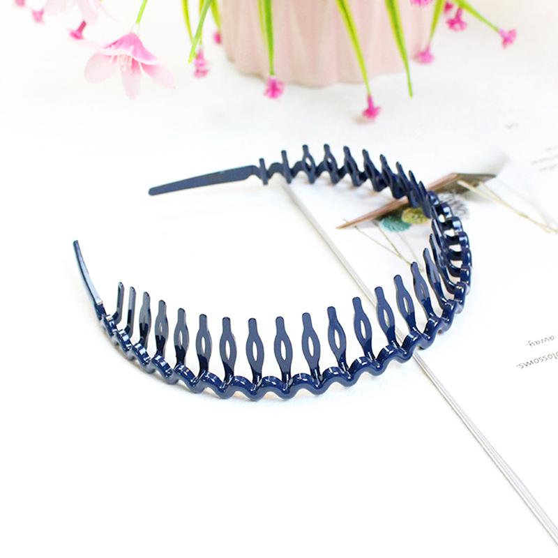 1Pc Headband Convenient Wave Big Comb Simple Hairband Fashion Headdress Hair Hoop Plastic