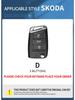 Car Key Case Set for Skoda: Octavia, Superb, Rapid, Xinrui, Donghao, Rui, Jingrui, Karoq, Kodiaq