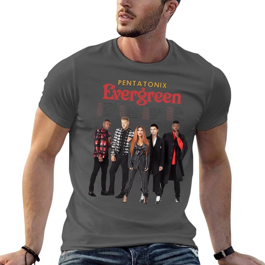 Pentatonix Christmas Evergreen TShirt Casual Light Summer Short Sleeve Top