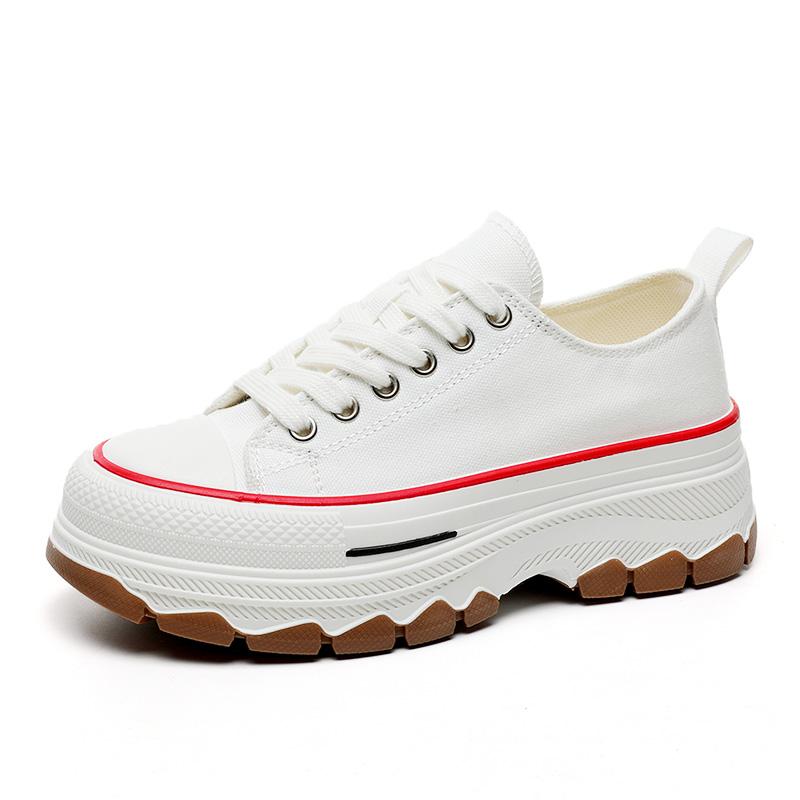 Women's Fashion Canvas Skateboard Shoes Girls Students Sports Running Sneakers Walking Hiking Travel Footwear