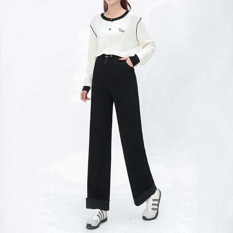 

2026 Maternity Wide-Leg High-Stretch Jeans for Spring and Autumn Extra Large