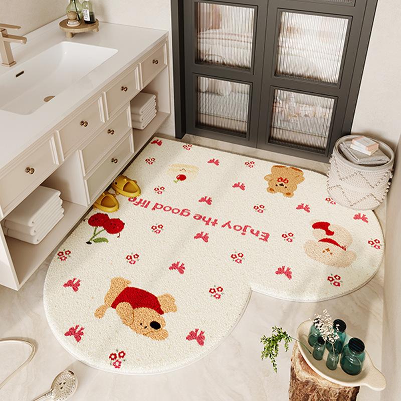 Cute Style Floor Mat Bathroom Floor Mat Bathroom Door Wear-resistant and Anti Slip Mat